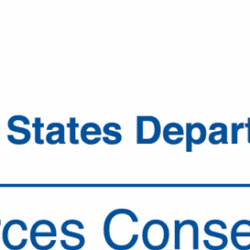 A blue and white logo for the u. S. Department of energy
